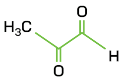 Strukturformel Methylglyoxal